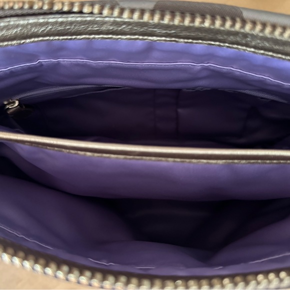 Coach gold fabric briefcase - Picture 4 of 4